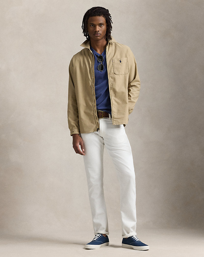 Garment-Dyed Oxford Overshirt Surrey Tan