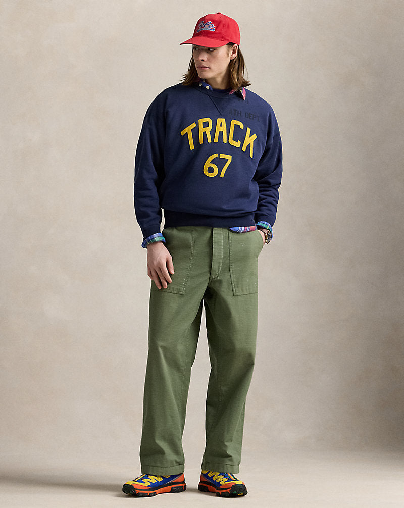 Vintage Fit Fleece Graphic Sweatshirt Newport Navy