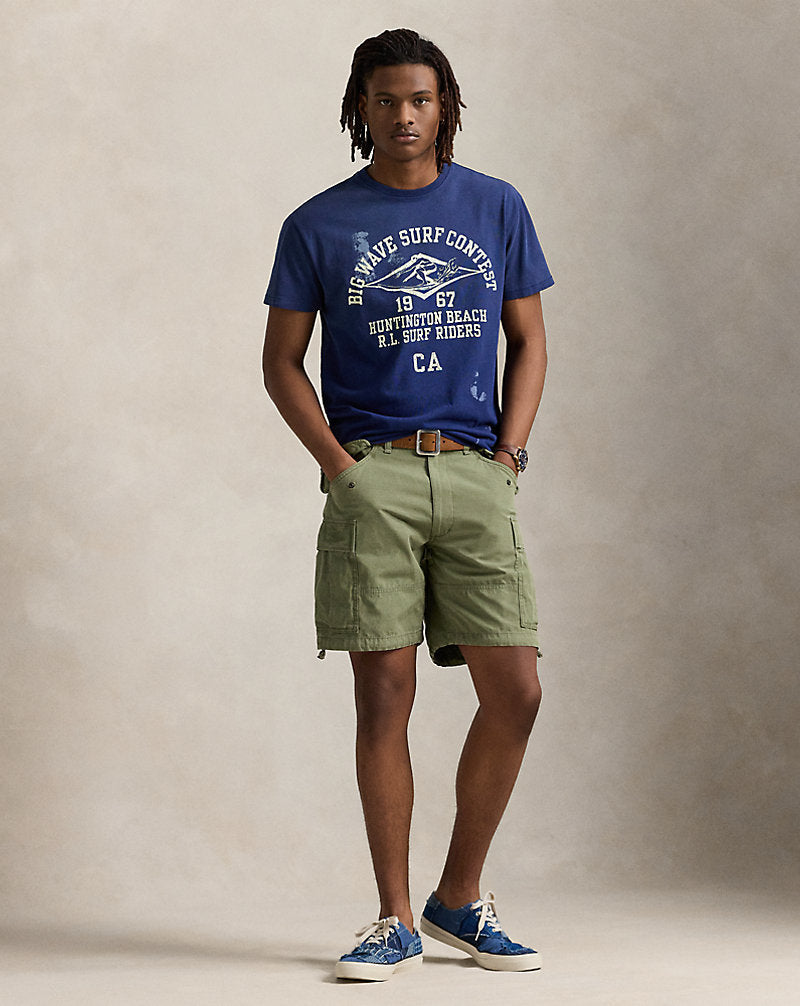 Classic Fit Jersey Graphic T-Shirt Classic Navy
