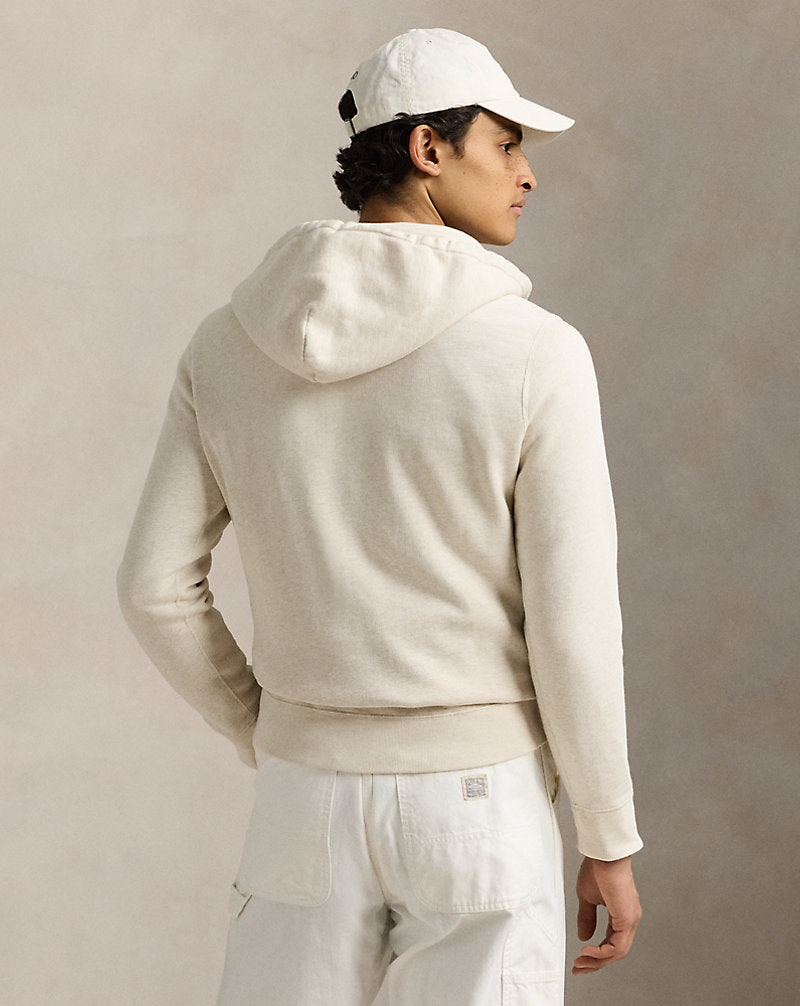 Polo Bear Slub Fleece Hoodie Chalk Studio By The Sea