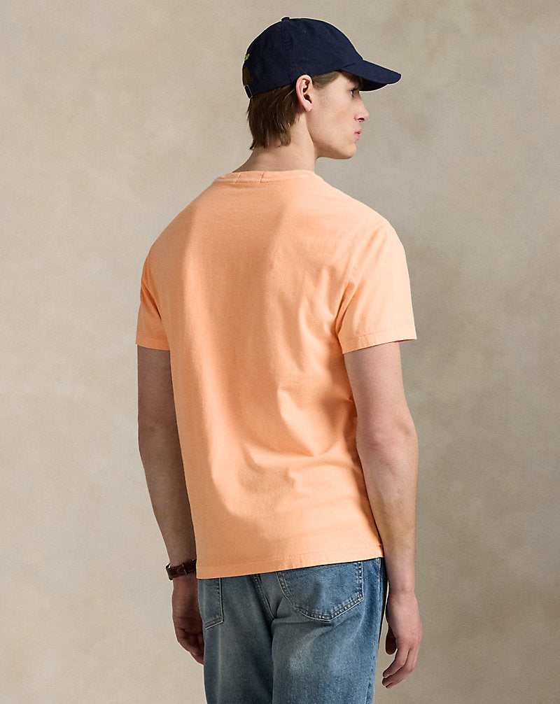 Custom Slim Mineral-Dyed Pocket T-Shirt Amber