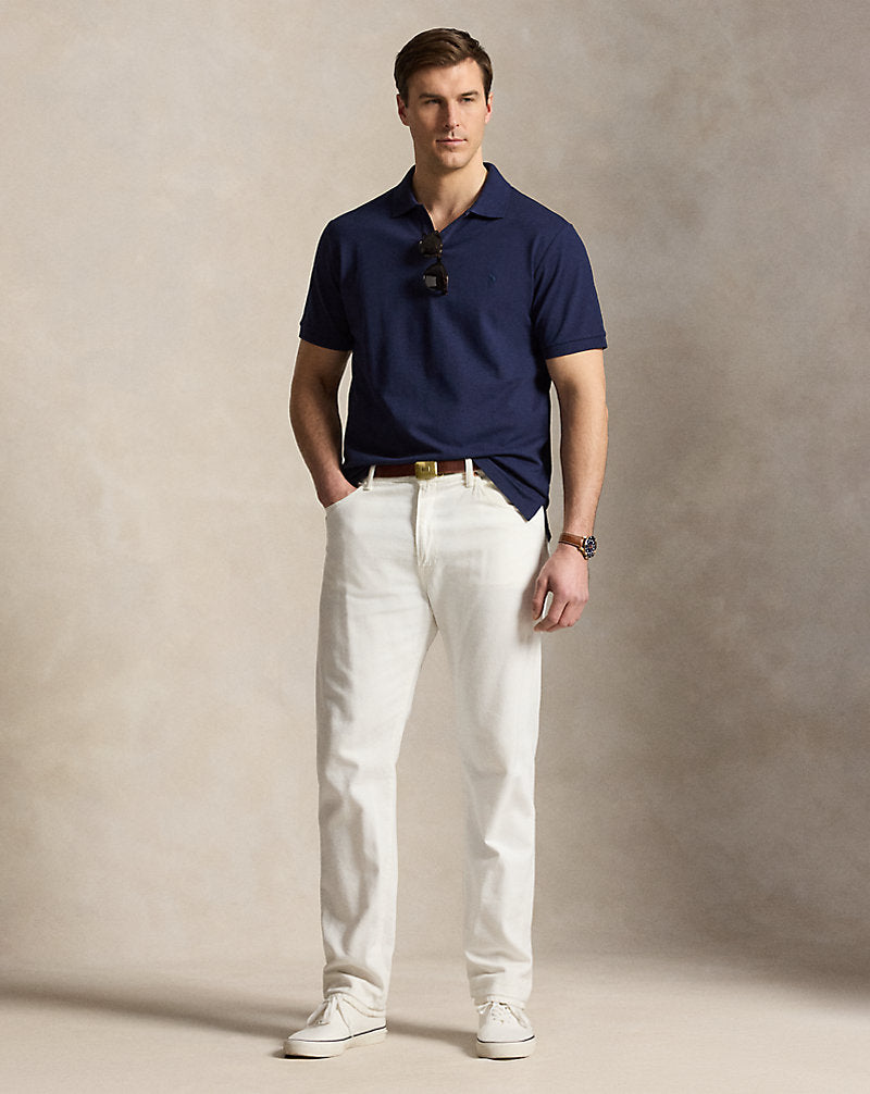 Stretch Mesh Polo Shirt Refined Navy