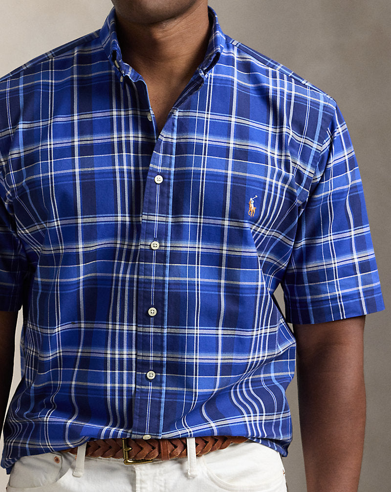 Plaid Oxford Shirt Blue Multi