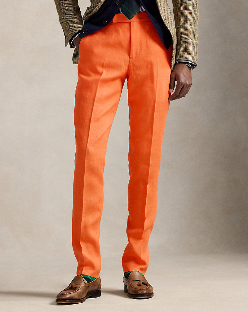 Linen Trouser Orange Poppy