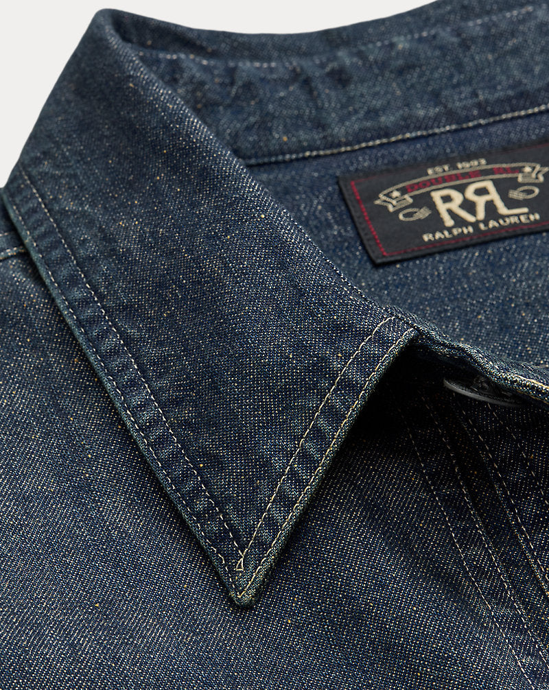 Indigo Denim Overshirt Dark Wash