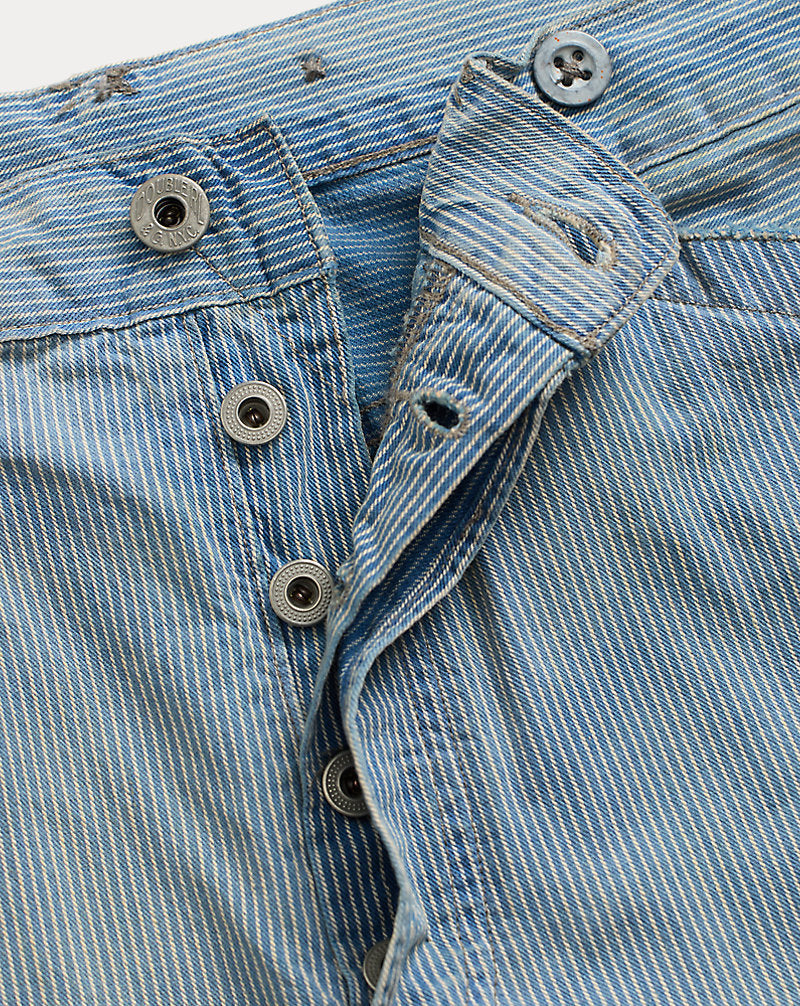 Vintage 5-Pocket Repaired Indigo Trouser