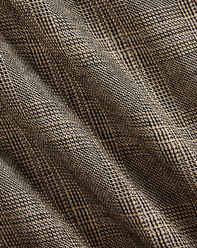 Checked Wool Twill Officer's Trouser Grey Multi