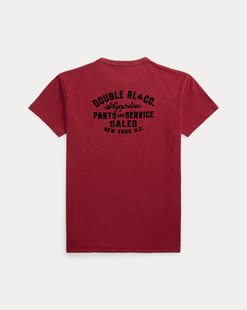 Slub Jersey Graphic T-Shirt Burgundy