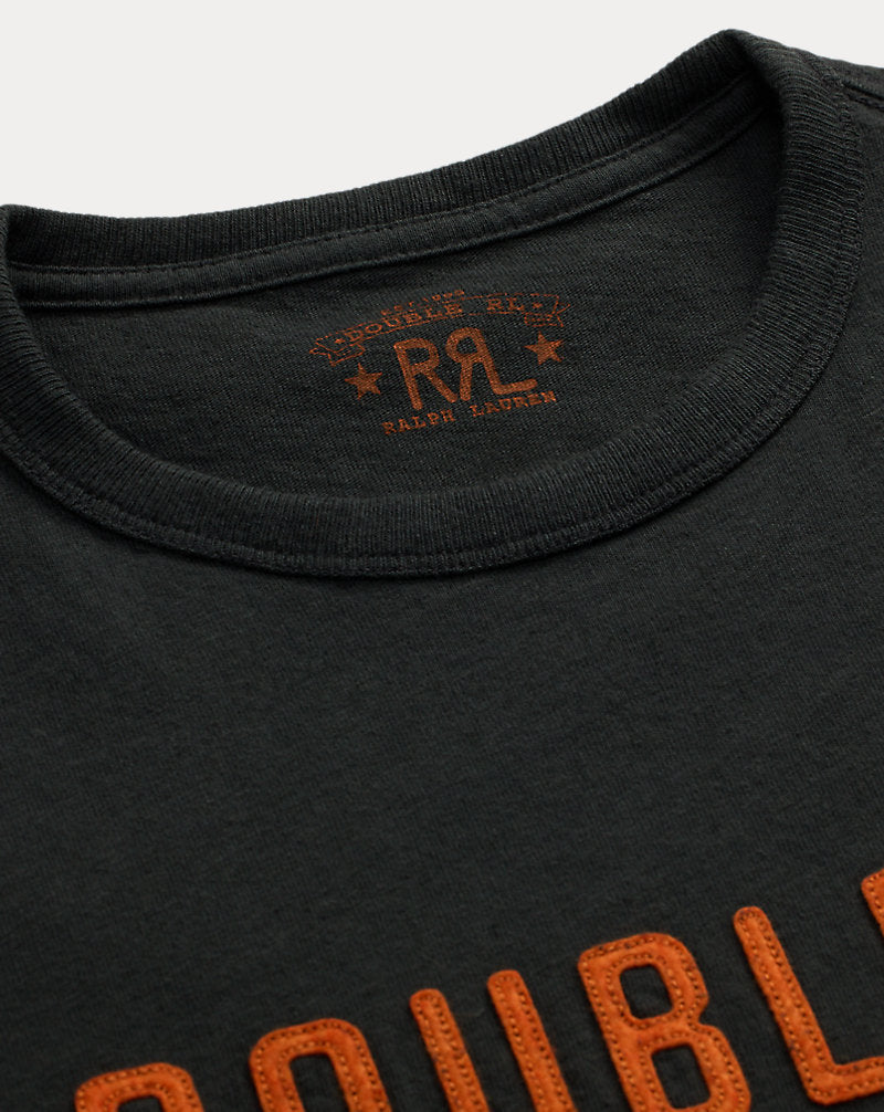 Logo Cotton-Hemp Jersey T-Shirt Faded Black Canvas