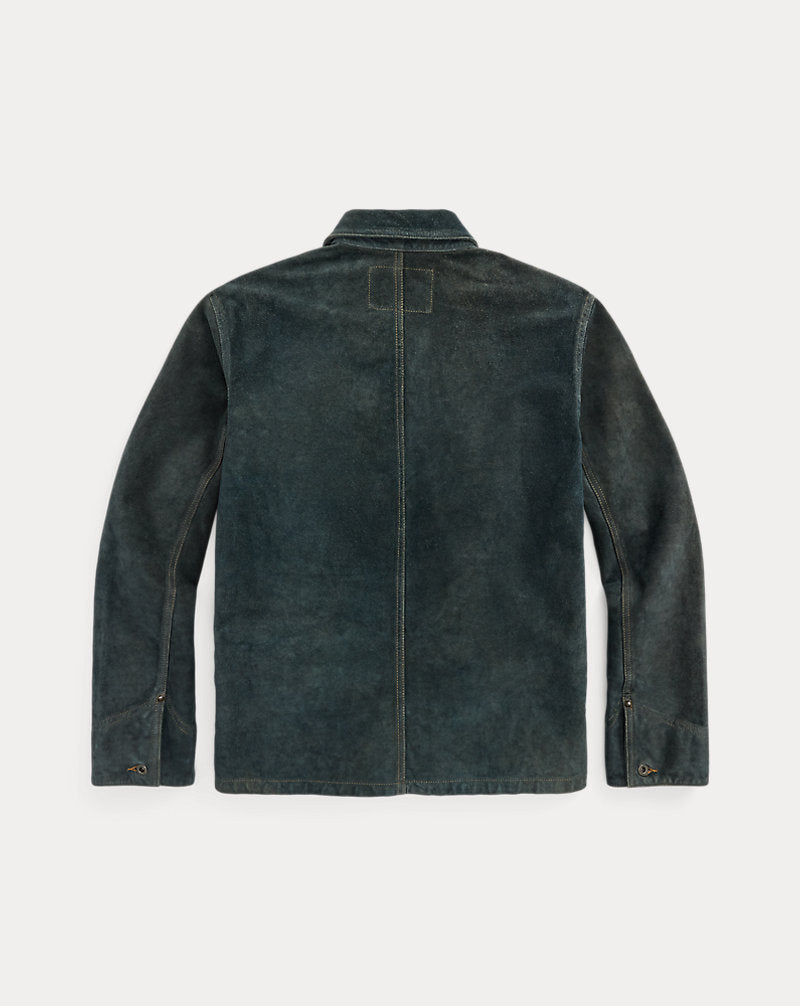 Indigo Roughout Suede Jacket Vintage Indigo