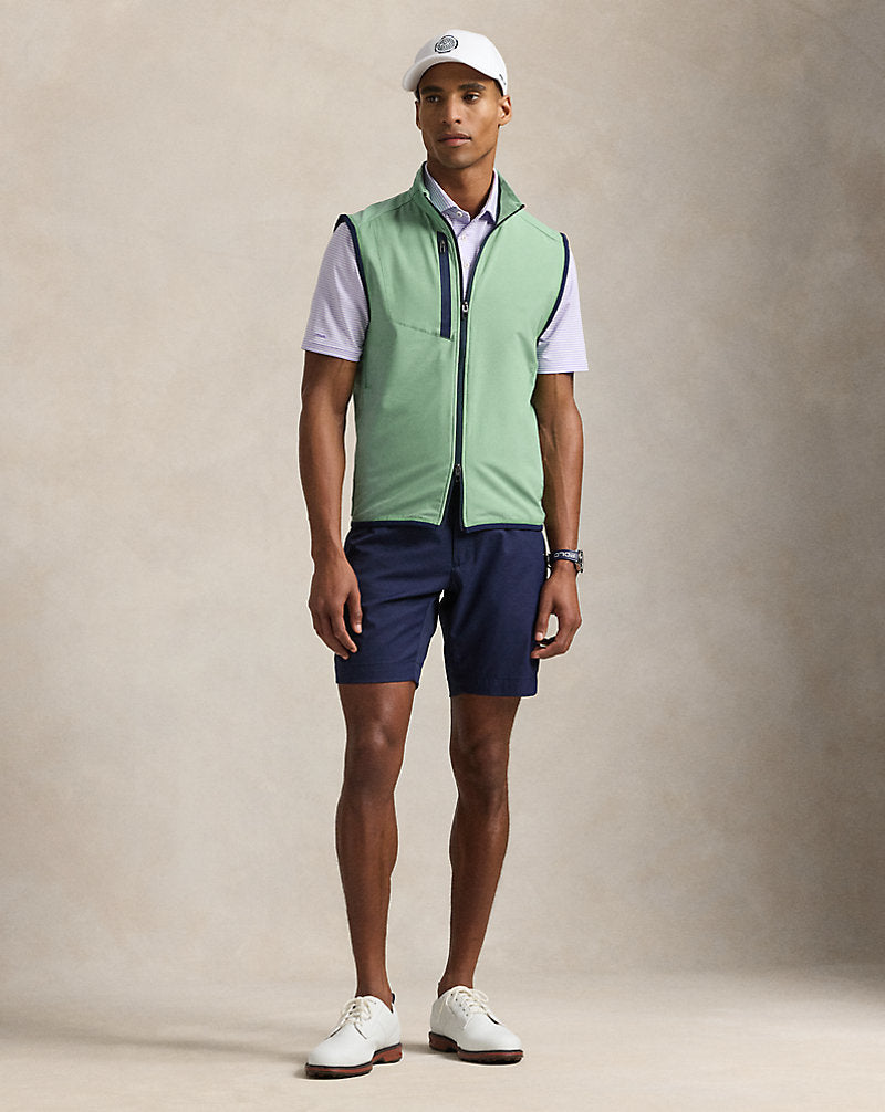 Hybrid Mockneck Gilet Faded Mint