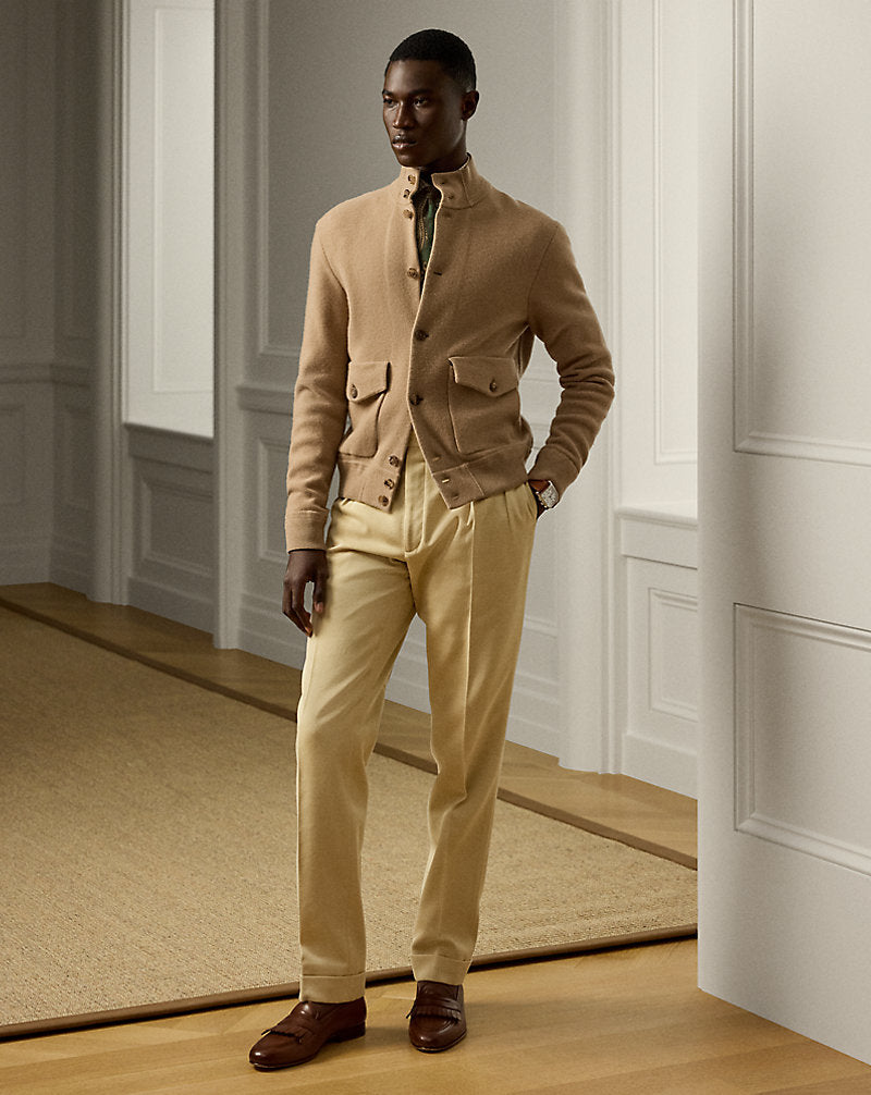 Wool-Cashmere Cardigan Classic Camel