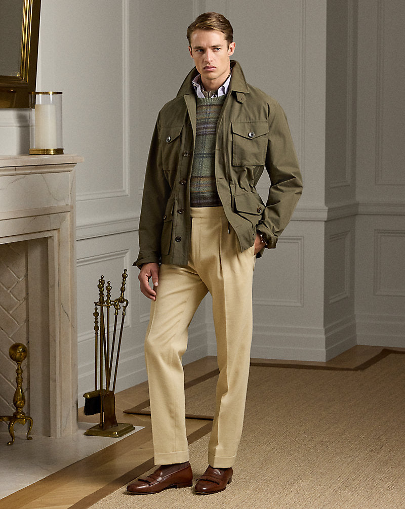 Gregory Hand-Tailored Twill Trouser Tan
